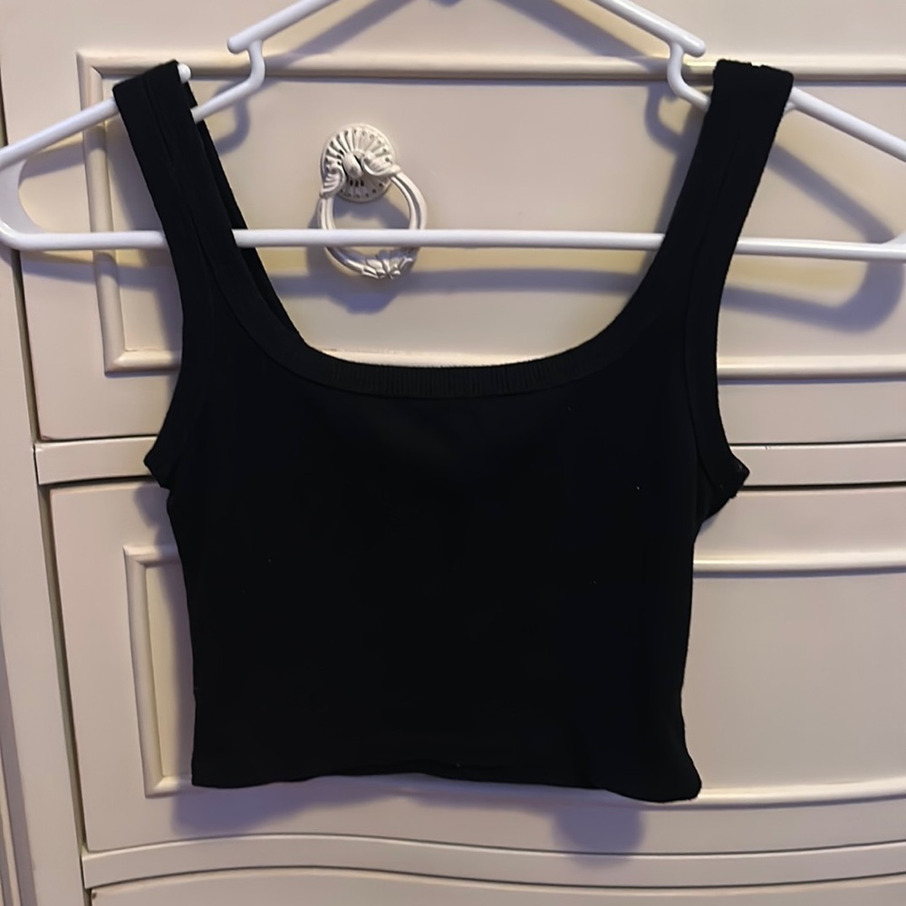 Black tank top